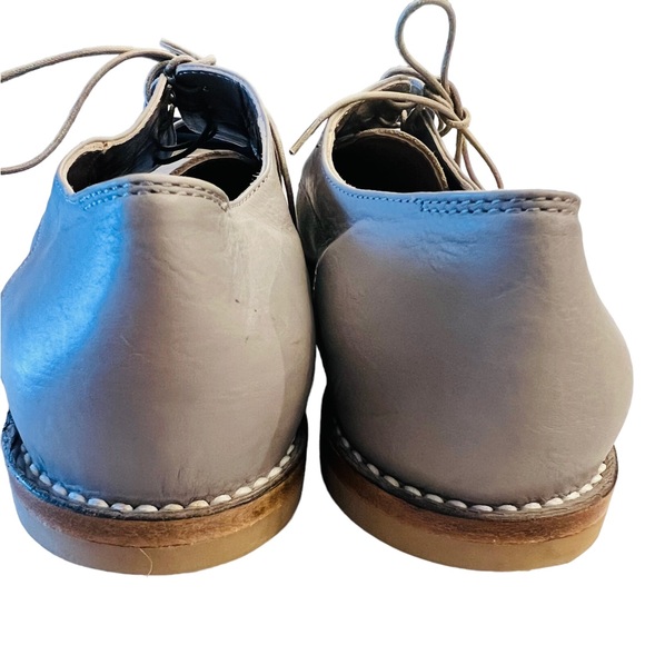 Attilio Giusti Leombruni Lace up Oxford Metallic Leather Made in Italy Size 39 - Picture 5 of 13